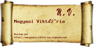 Megyesi Viktória névjegykártya