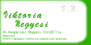 viktoria megyesi business card